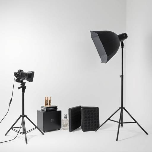 A corner of The Loft studio styled for a product photography shoot